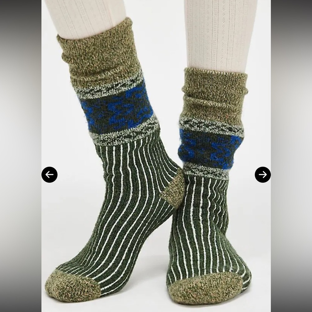 Free People Cabin Ribbon Crew Socks